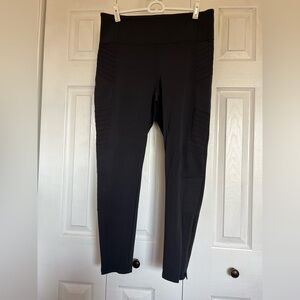 Athleta Black De Moto Delancey Leggings